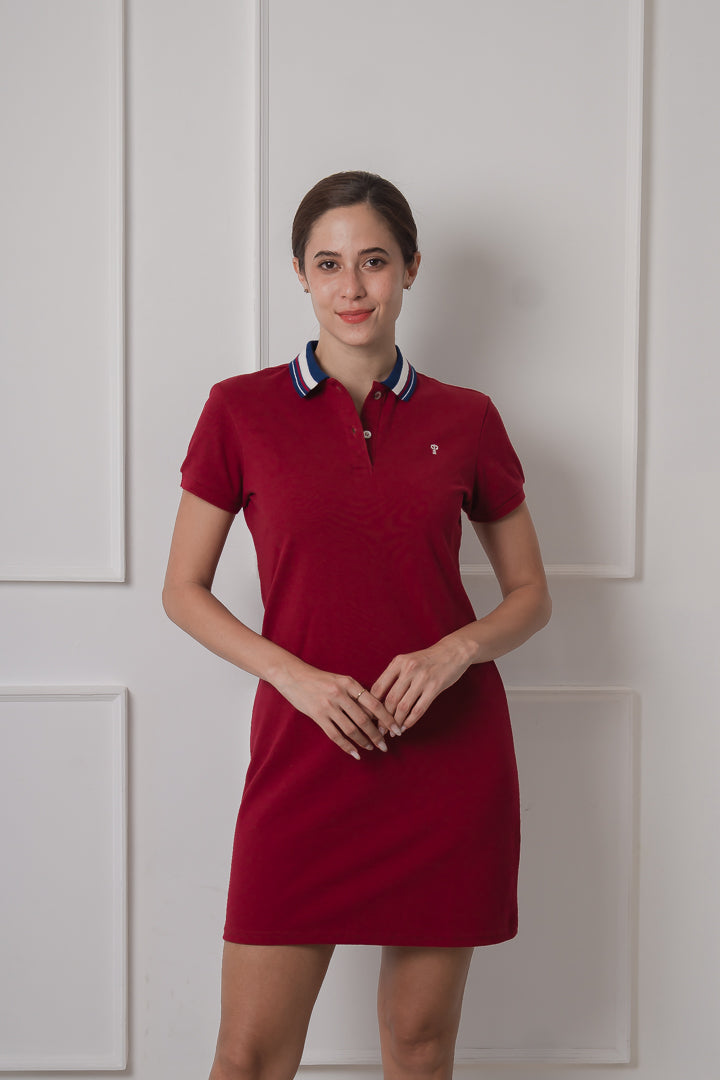 red polo dress Regular Fit Ladies